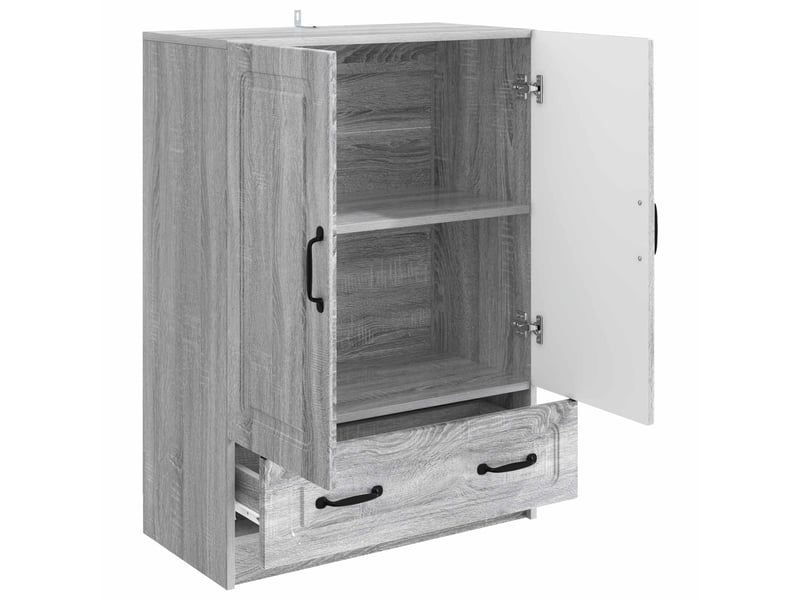  Buffet - bahut - meuble de rangement sonoma gris 66 x 34,5 x 92 cm bois d'ingénierie  - Conforama D