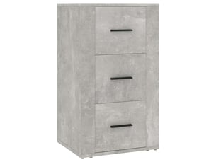 Buffet - bahut - meuble de rangement gris béton 40x33x70 cm bois d'ingénierie