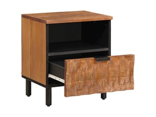 Table de chevet - cabinet de chevet - table de nuit marron 40 x 33 x 46 cm bois de mangue massif