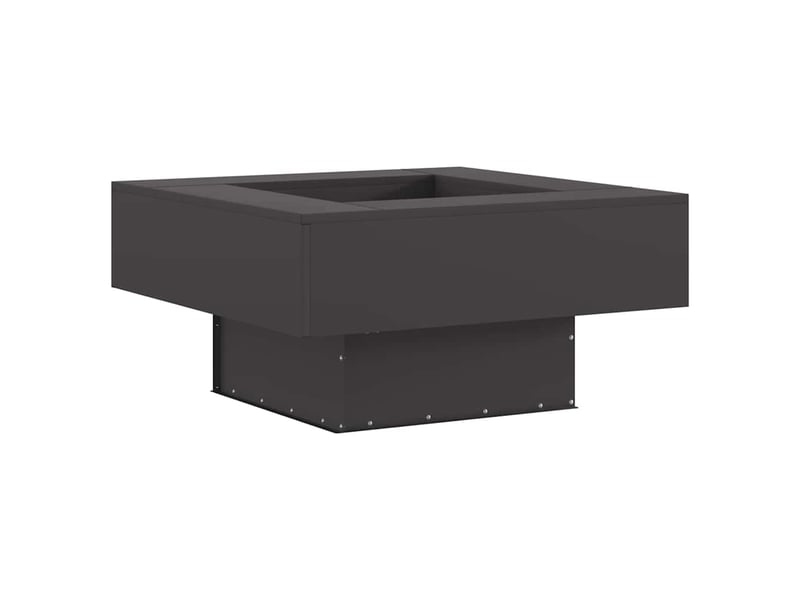  Brasero exterieur, foyer camping noir 80x80x40 cm acier patiné  - Conforama A