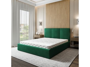 Lit coffre 180x200 cm <strong>MASSENO</strong>  <strong></strong> coloris vert