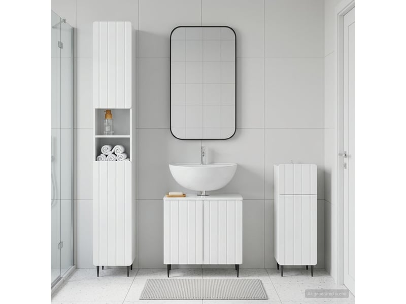  Ensemble de meuble de salle de bain 3 pièces zwolle cf63531  - Conforama B