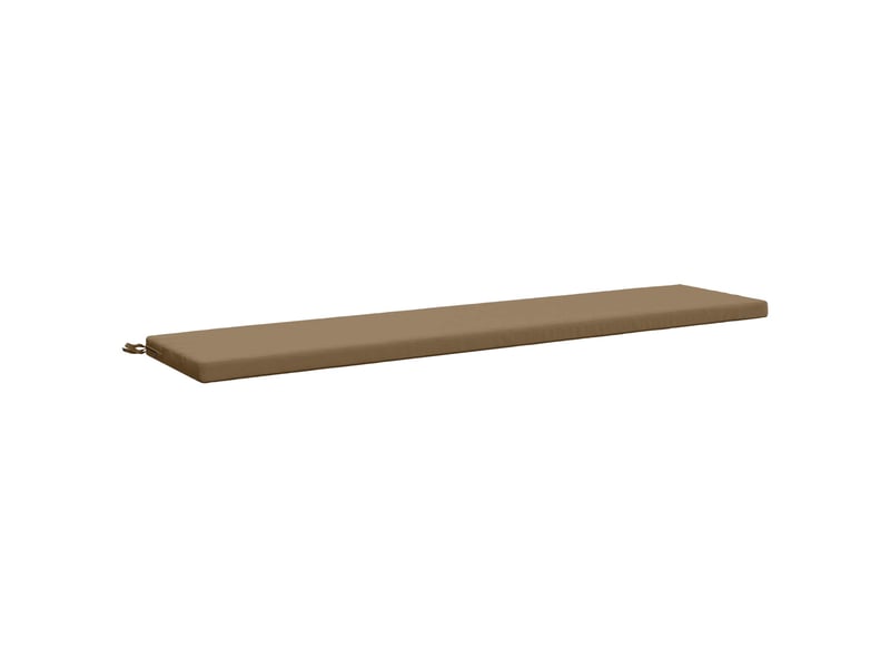 Lot de 2 coussins de banc, coussins d'assise soest 100 % polyester taupe cf57446 - Conforama D