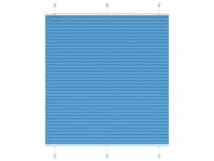 Store plissé, store de fenêtre bleu 115x150 cm largeur du tissu 114,4cm polyester cf46783