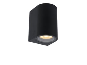 Applique murale cylindrique 1xgu10 noire - lucide - zaro