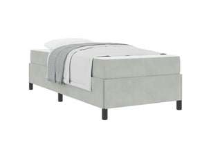 Lit simple 90x190 cm    coloris gris