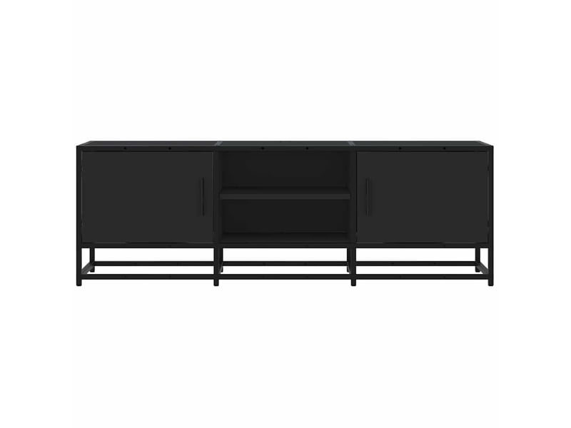  Meuble tv - banc tv - meuble de rangement noir 120x35x41 cm bois d'ingénierie et métal  - Conforama D