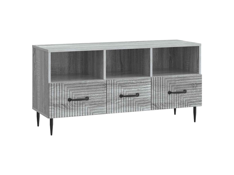  Meuble tv - banc tv - meuble de rangement sonoma gris 102 x 34,5 x 50 cm bois d'ingénierie  - Conforama A