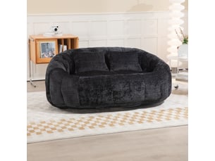 Fauteuil fixe <strong>DESMIU</strong> <strong></strong> Tissu noir vendu A l'unité