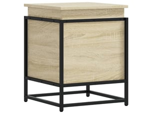 Boîte de rangement, coffre de rangement avec couvercle chêne sonoma bois ingénierie shl433