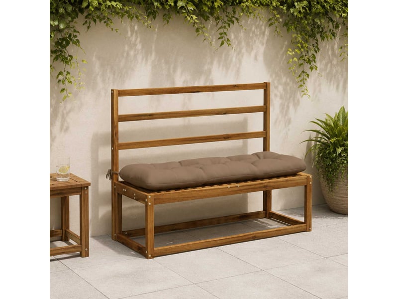 Coussin de banc, coussin d'assise, coussin de canapé vianen 100 % polyester taupe 100 x 40 x 12 cm cf53992 - Conforama B