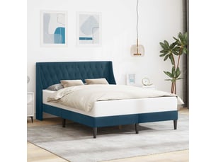 Lit 2 places 140x200 cm coloris bleu
