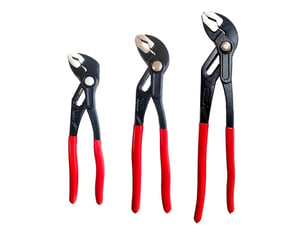 Jeu de 3 pinces multiprises de pointe (175, 240, 415 mm) – pince plombier grande taille en acier cr-v