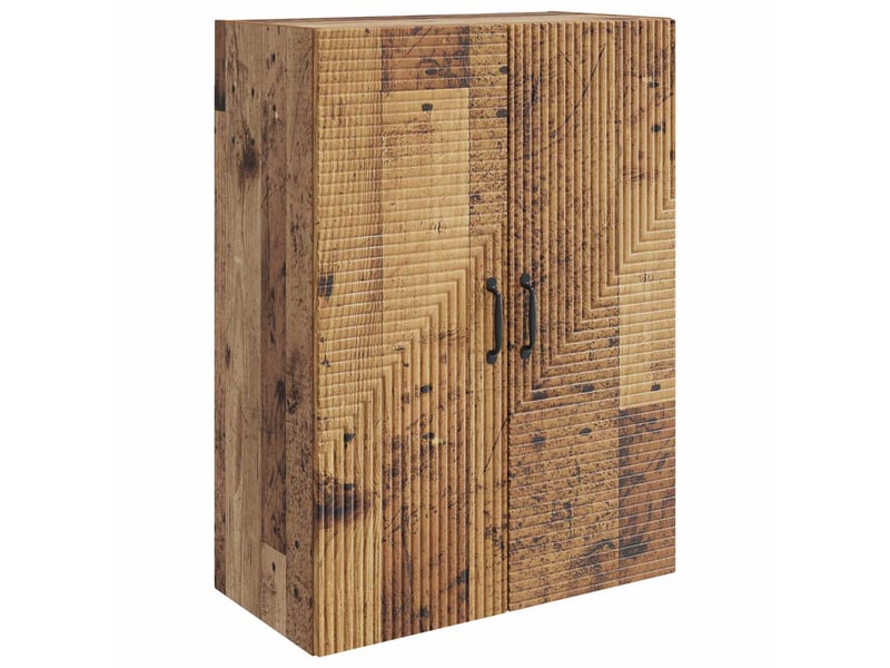  Armoire murale salon bois ancien 66x34,5x90cm bois d'ingénierie shl3865  - Conforama A