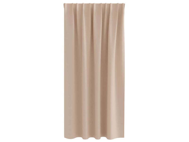 Lot de 2 rideaux occultants, rideaux black-out avec anneaux taupe 175 x 140 cm cf44771 - Conforama D