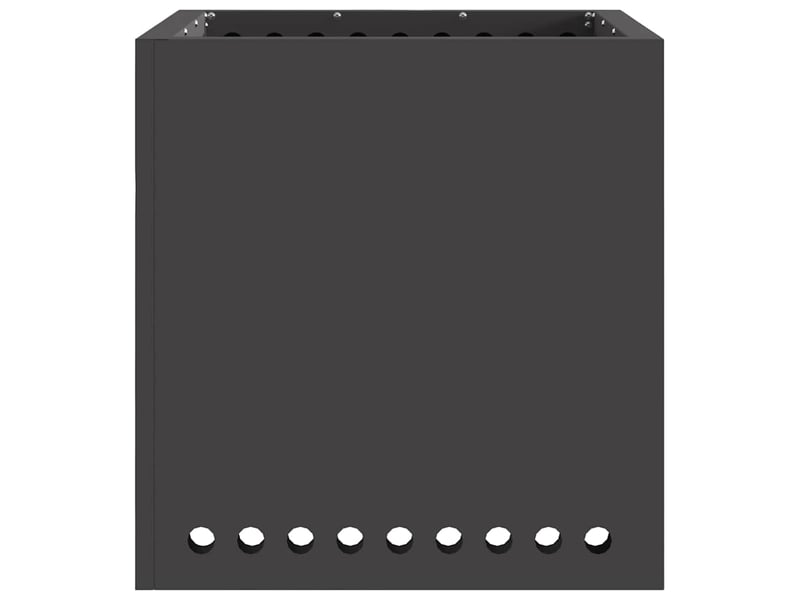 Brasero exterieur, foyer sans fumée noir 48x48x50 cm acier patiné - Conforama E