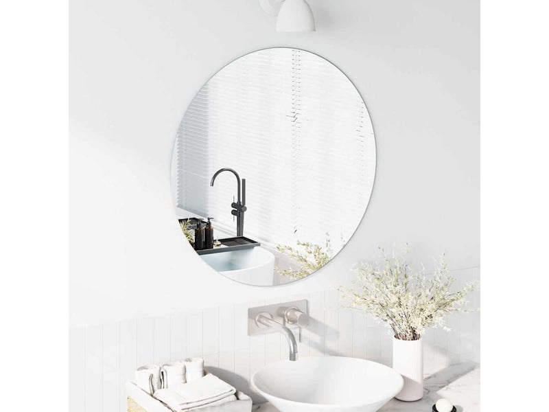  Miroir mural rond ø 70 cm verre trempé cf62876  - Conforama C