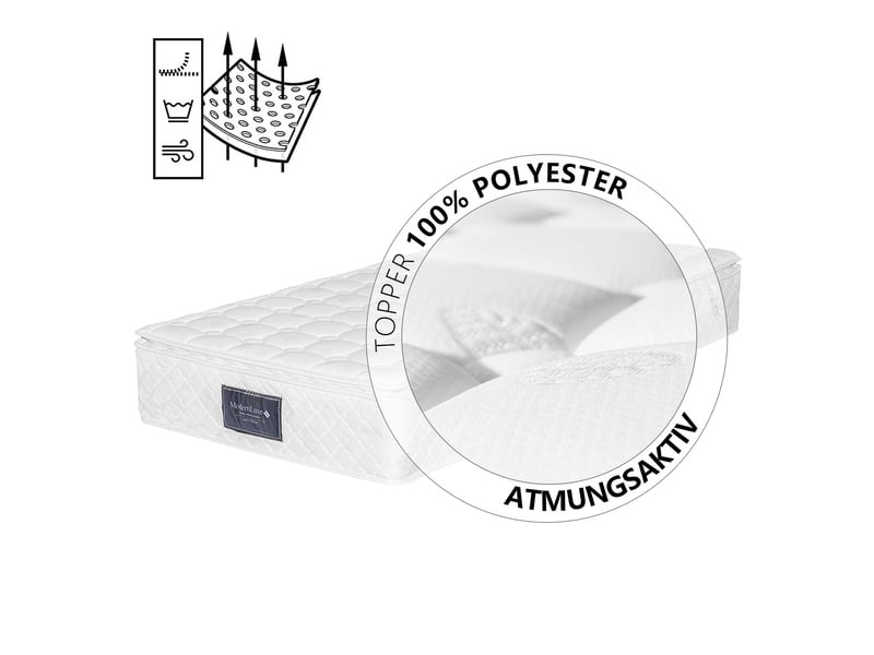  Lit coffre enfant 90x200 cm, espace de rangement, usb type-c et sommier, coton-lin beige, matelas inclus  - Conforama E