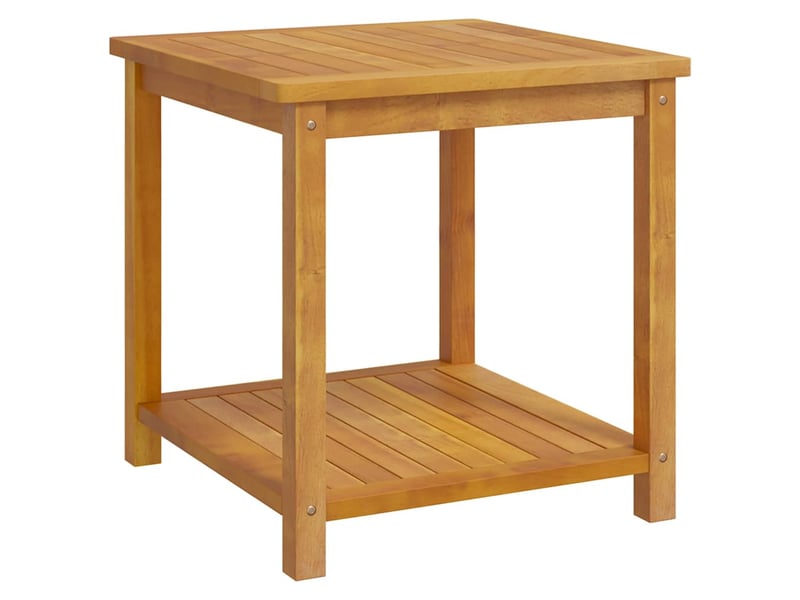  Table d'appoint | bout de canapé table basse bois d'acacia massif 45x45x45 cm  - Conforama A