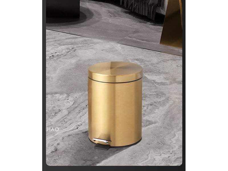 Poubelle cosmétique salle de bain - acier inoxydable avec seau intérieur amovible 5l - Conforama D