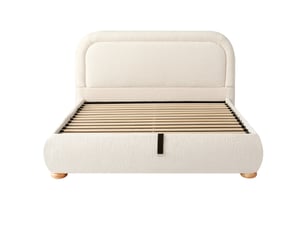 Lit coffre 140x200 cm coloris beige