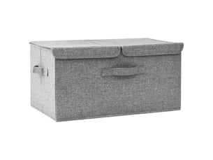 Boîtes de rangement tissu intissé gris