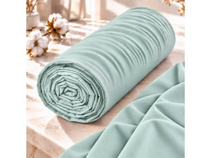 Drap housse 2 en 1 imperméable 90 x 190 cm coton 57 fils duo protect menthe