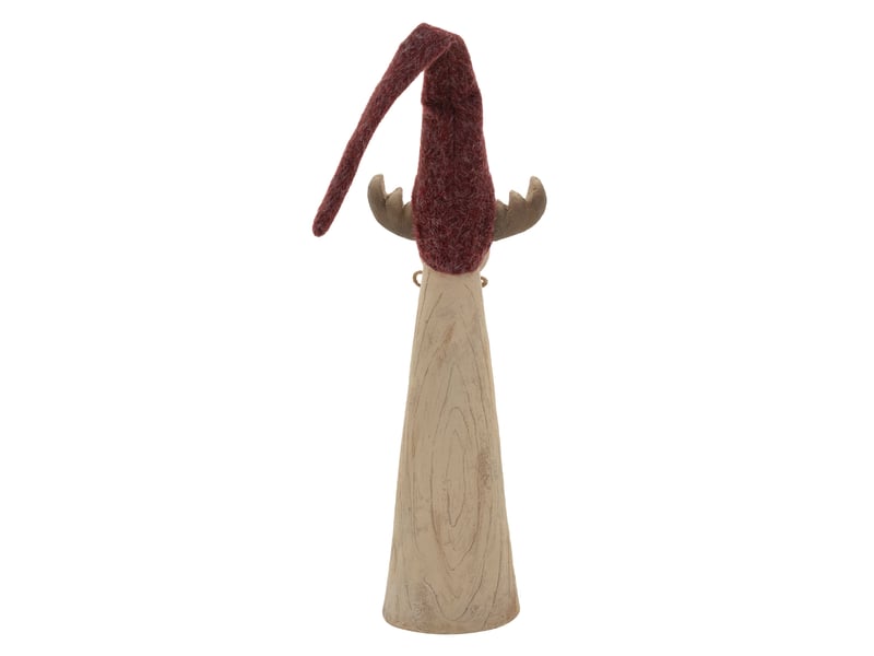  Ecd germany figurine d'élan de noël avec éclairage led, décoration d'intérieur renne avec bonnet, hauteur réglable de 80 cm à 113 cm, fonctionne à piles, statuette décorative en magnésie, marron ECD Germany GmbH - Conforama C