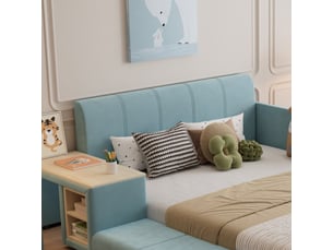 Lit 2 places 140x200 cm PHOEBE CAT   coloris bleu