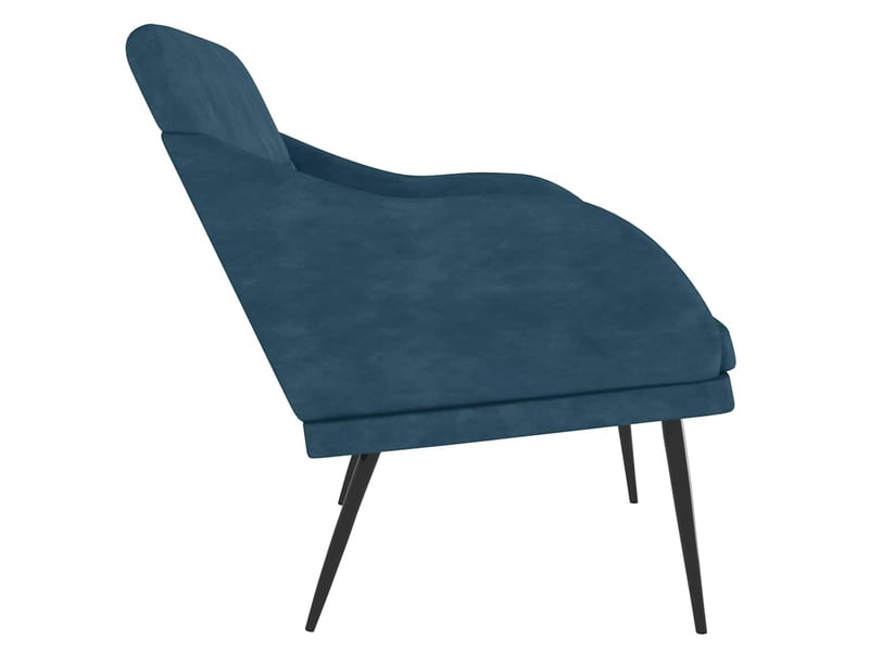  Banc, canapé 2 places bleu 110x76x80 cm velours shl35296  - Conforama D