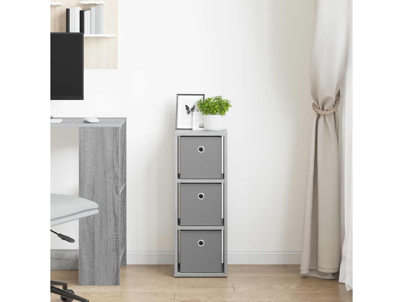 Buffet - bahut - meuble de rangement avec tiroir gris sonoma 25,5 x 22 x 69,5 cm - Conforama C