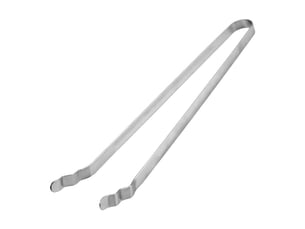 Pince à barbecue en acier inoxydable - pince de cuisine incurvée pour barbecue électrique, à charbon ou à gaz - passe au lave-vaisselle - argenté