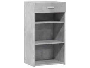 Buffet - bahut - meuble de rangement gris béton 50x42,5x93 cm bois d'ingénierie