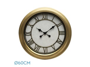Horloge murale fabrilamp almita ø 60 cm doré
