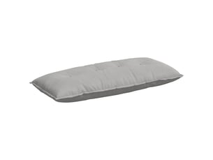 Coussin de dos, coussin de dossier gris clair 120 x 50 cm tissu en microfibre cf54649