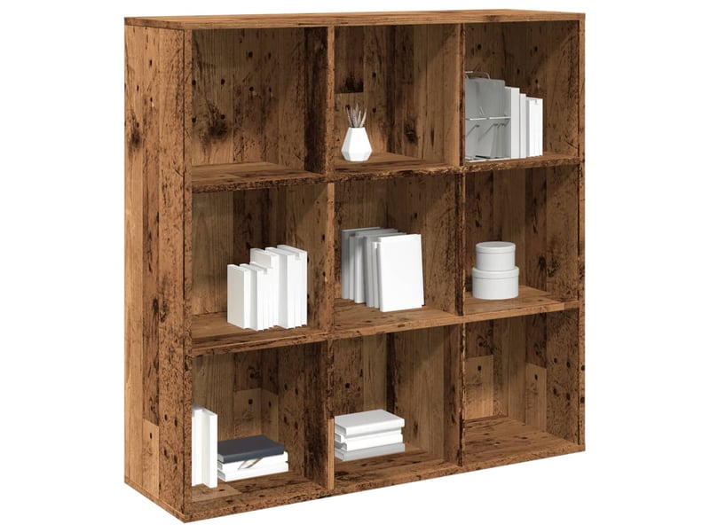  Bibliothèque, armoire à livres vieux bois 98x29x97,5 cm  - Conforama B