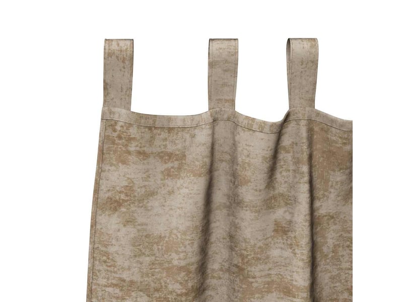  Lot de 2 rideaux en velours, rideaux de fenêtre champagne 175 x 140 cm velours cf44170  - Conforama E