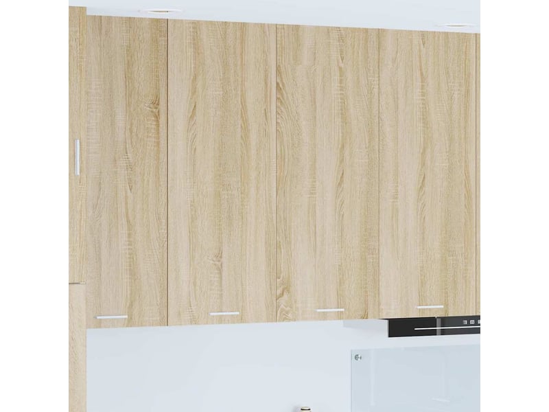  Meuble de rangement cuisine, armoire suspendue chêne sonoma 80x31x100cm shl7141  - Conforama B