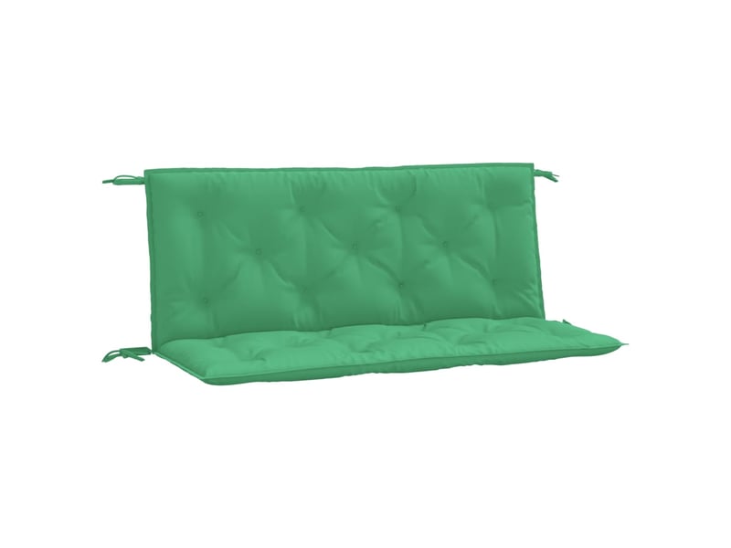  Lot de 2 coussins de banc jardin, coussins d'assise vert 120x50x7 cm tissu oxford cf58746  - Conforama A