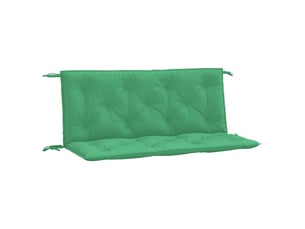 Lot de 2 coussins de banc jardin, coussins d'assise vert 120x50x7 cm tissu oxford cf58746