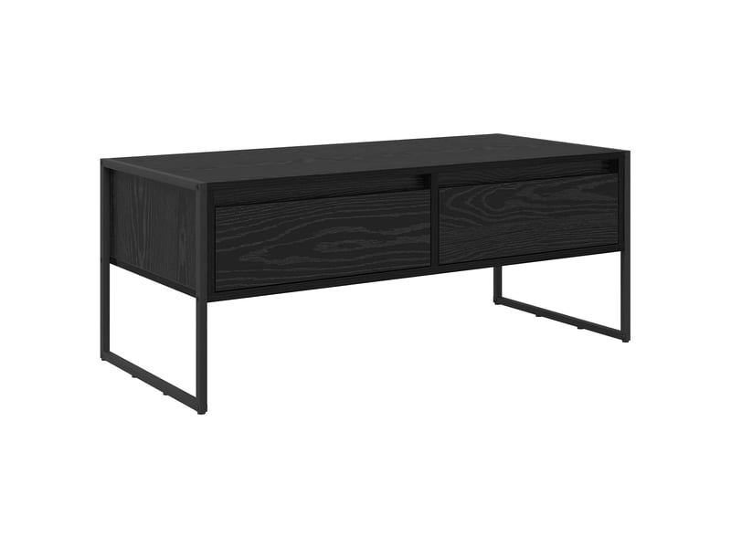  Table basse - table de salon - table à thé chêne noir 100 x 46 x 40 cm bois d'ingénierie  - Conforama A