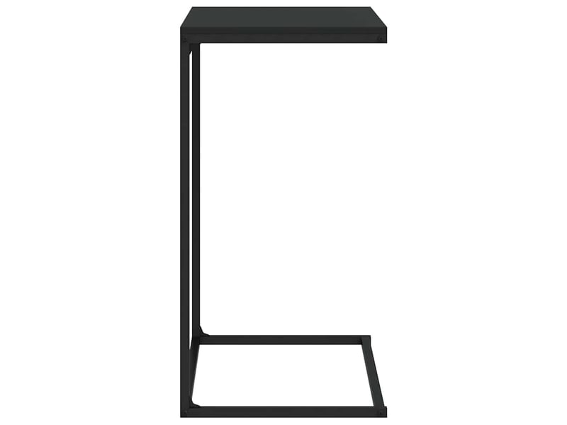  Table d'appoint | table basse noir 55x35x66 cm bois d'ingénierie shl4336  - Conforama E