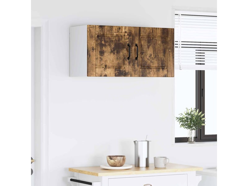 Armoire de cuisine chêne fumé 80x31x40cm bois d'ingénierie shl9556 - Conforama D