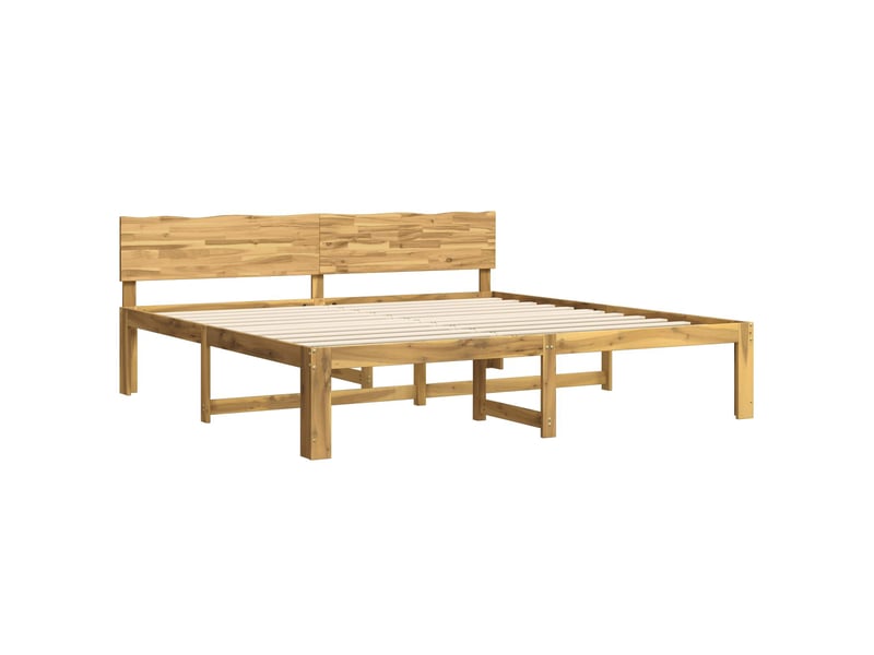  Lit double- lit adulte -  cadre de lit double avec tête de lit rostock blanc 200 x 200 cm  - Conforama B