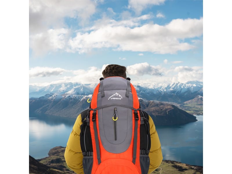  Sac à dos de trekking springos® 65+5 l – sac à dos de randonnée multifonctionnel  - Conforama C