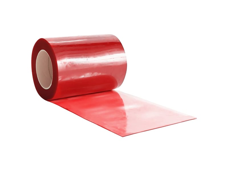  Rideau de porte rouge 300 mmx2,6 mm 25 m pvc cf43625  - Conforama D