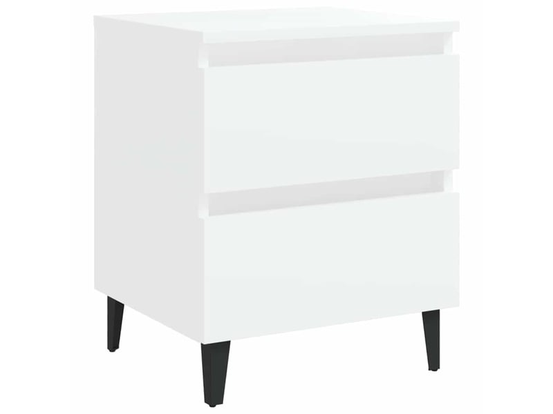  Table de chevet - cabinet de chevet - table de nuit blanc 40x35x50 cm bois d’ingénierie  - Conforama A