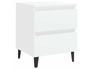 Table de chevet - cabinet de chevet - table de nuit blanc 40x35x50 cm bois d’ingénierie