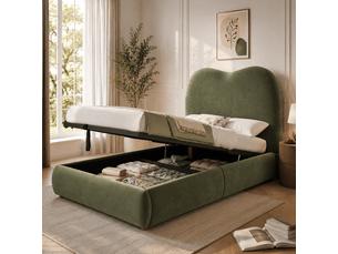 Lit simple 90x200 cm    coloris vert