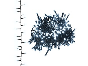 Guirlande à led, éclairage de noël compacte avec 2000 led blanc froid 45 m pvc cf62274